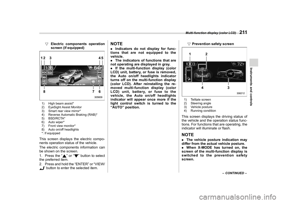 SUBARU ASCENT 2022  Owners Manual �������
