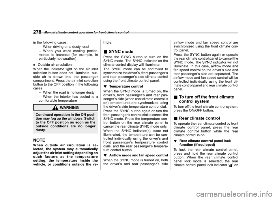 SUBARU ASCENT 2022  Owners Manual �������
