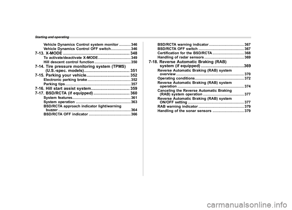 SUBARU ASCENT 2022  Owners Manual �������
