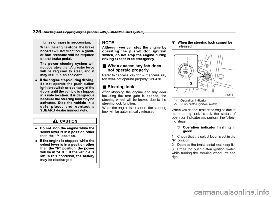 SUBARU ASCENT 2022  Owners Manual �������
