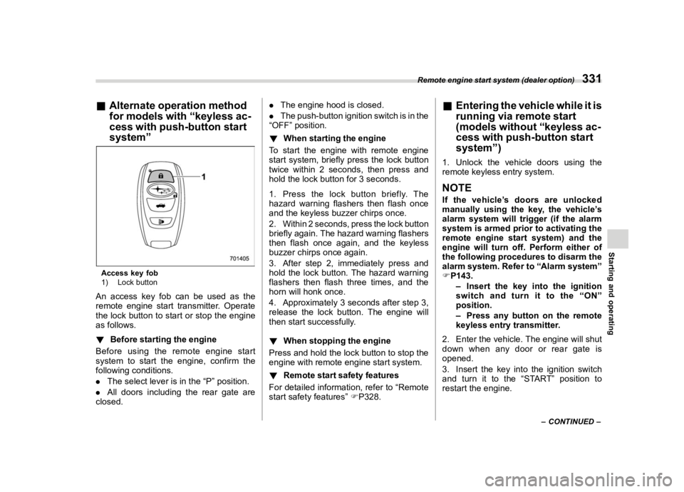 SUBARU ASCENT 2022  Owners Manual �������
