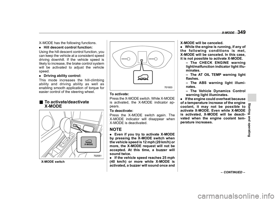 SUBARU ASCENT 2022  Owners Manual �������
