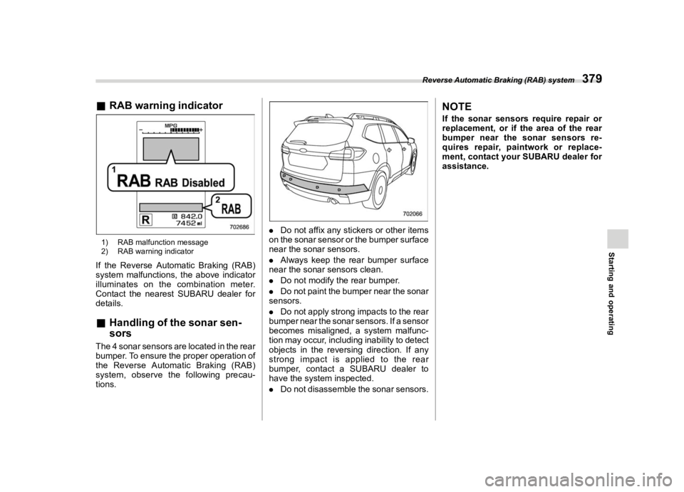 SUBARU ASCENT 2022  Owners Manual �������
