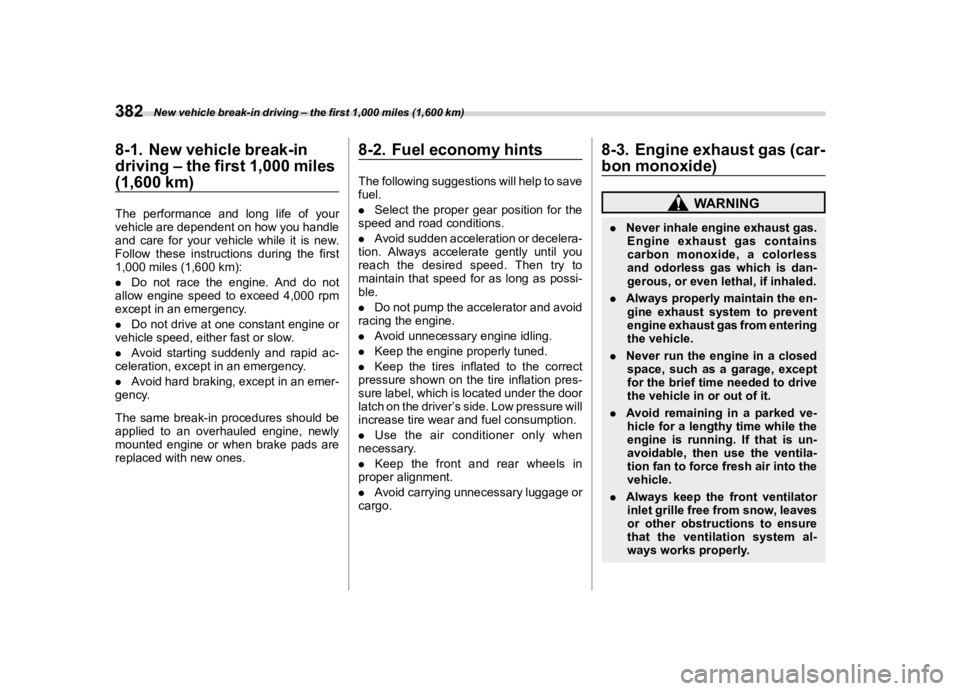 SUBARU ASCENT 2022  Owners Manual �������
