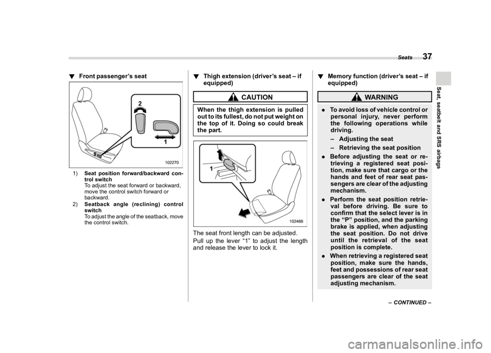 SUBARU ASCENT 2022 Service Manual ������
