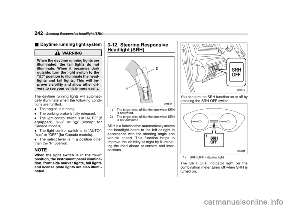 SUBARU FORESTER 2022  Owners Manual �������
