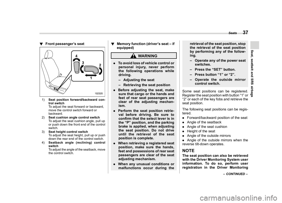 SUBARU FORESTER 2022 Service Manual ������
