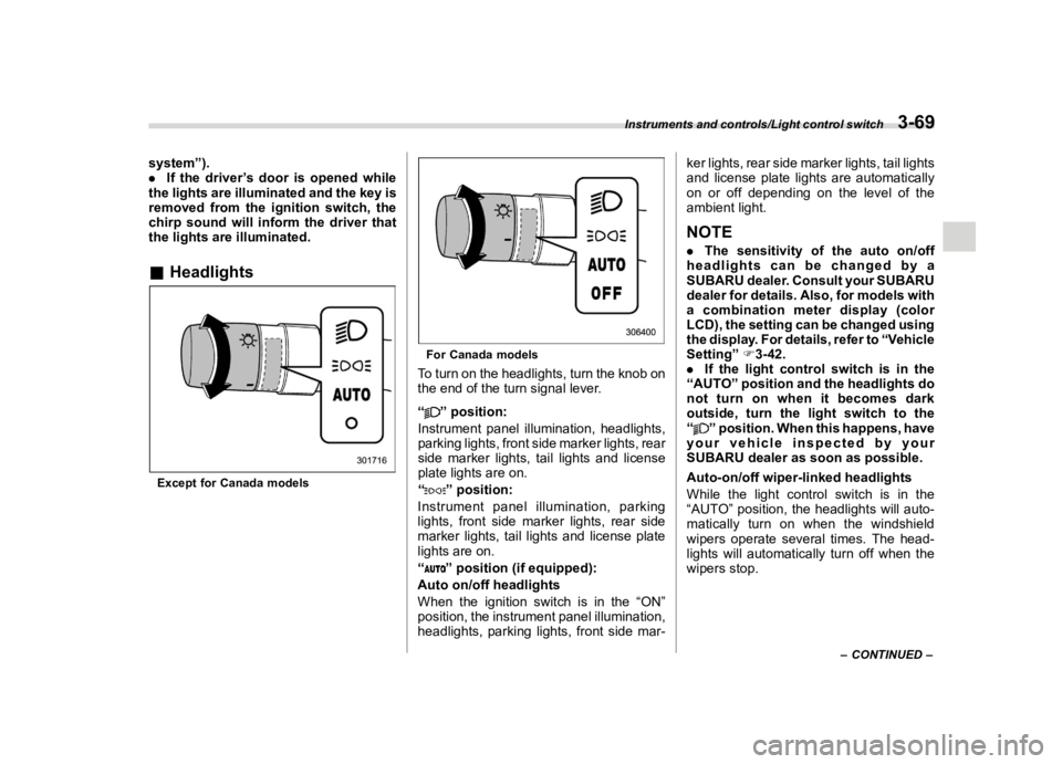 SUBARU CROSSTREK 2022  Owners Manual �������
