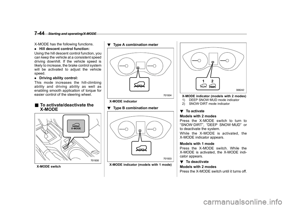 SUBARU CROSSTREK 2022  Owners Manual �������
