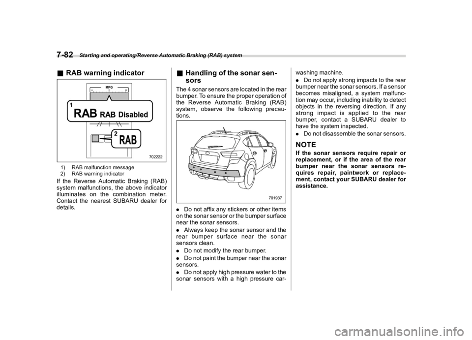SUBARU CROSSTREK 2022  Owners Manual �������
