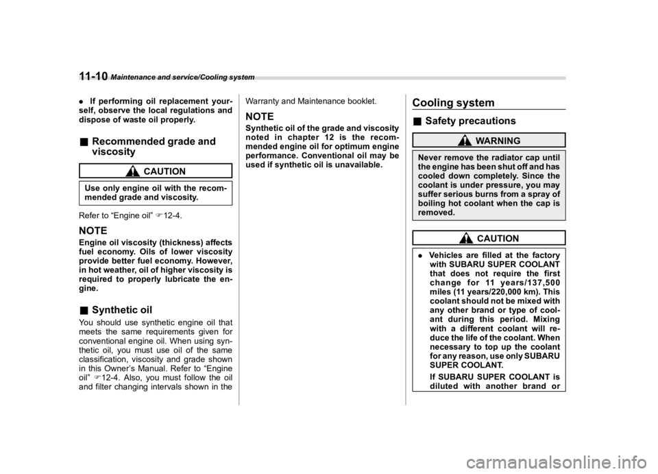 SUBARU CROSSTREK 2022  Owners Manual �������

