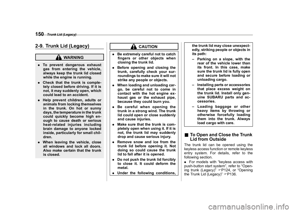 SUBARU LEGACY 2022  Owners Manual �������
