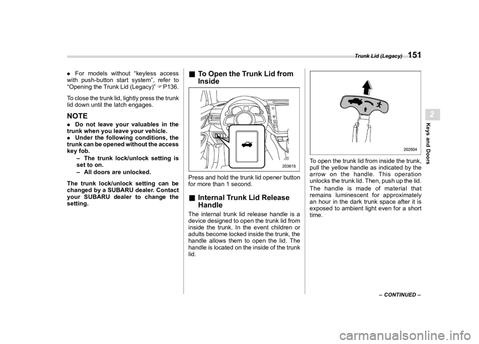 SUBARU LEGACY 2022  Owners Manual �������
