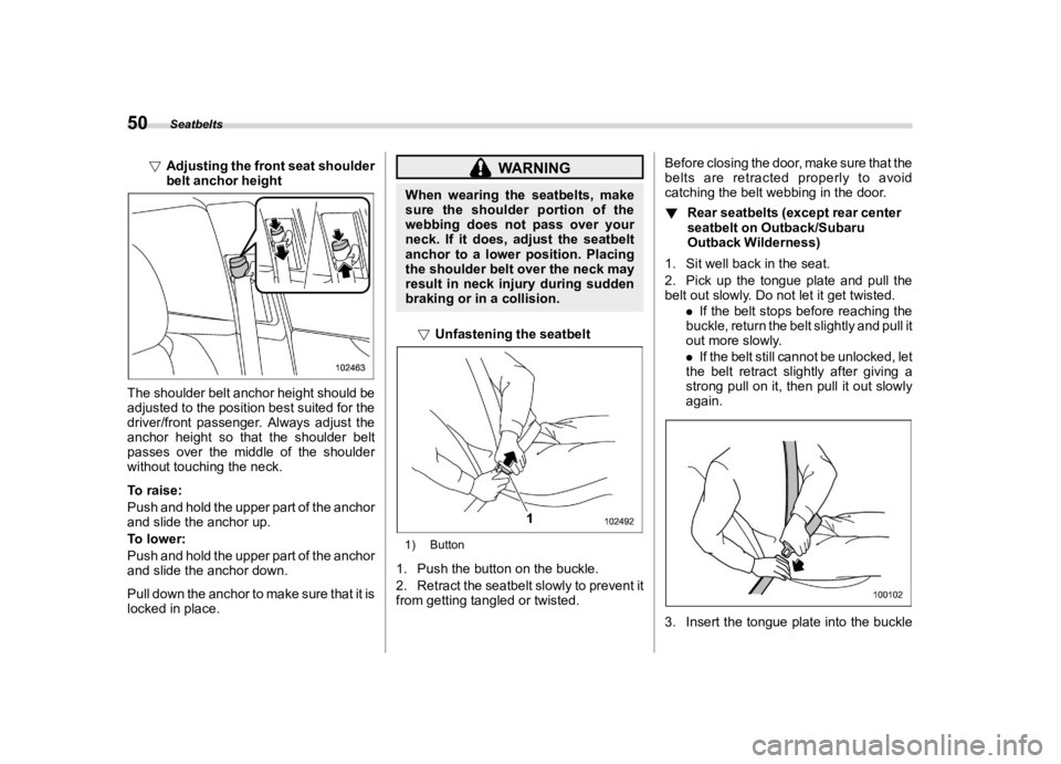 SUBARU LEGACY 2022 Workshop Manual ������
