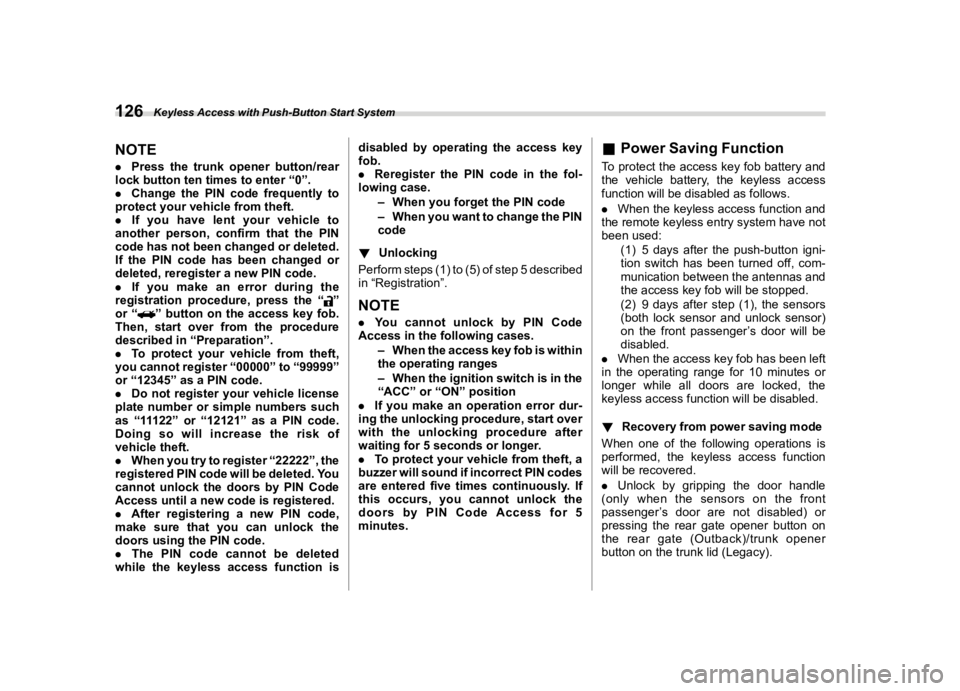 SUBARU OUTBACK 2021  Owners Manual �������
