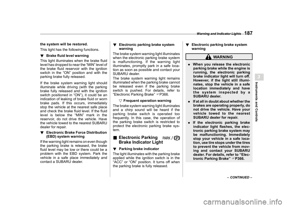 SUBARU OUTBACK 2021  Owners Manual �������
