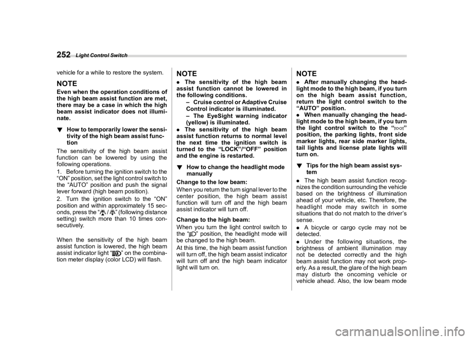SUBARU OUTBACK 2021  Owners Manual �������
