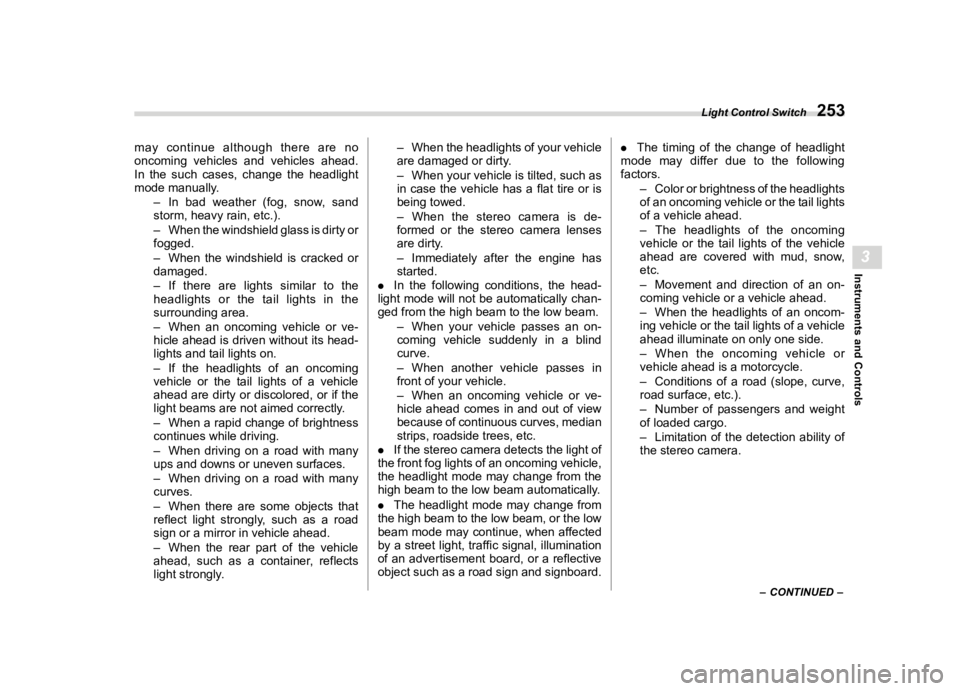 SUBARU OUTBACK 2021  Owners Manual �������
