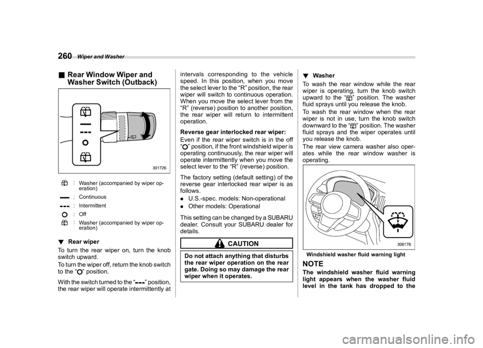 SUBARU OUTBACK 2021  Owners Manual �������
