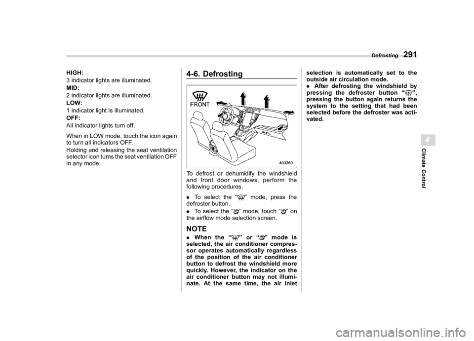 SUBARU OUTBACK 2021  Owners Manual �������
