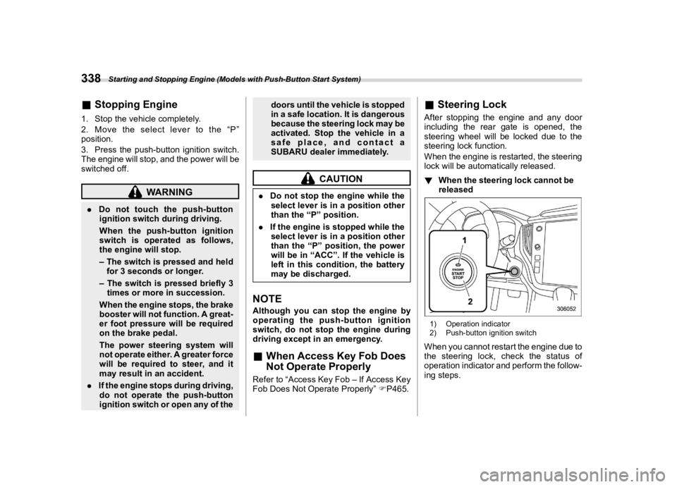 SUBARU OUTBACK 2021  Owners Manual �������
