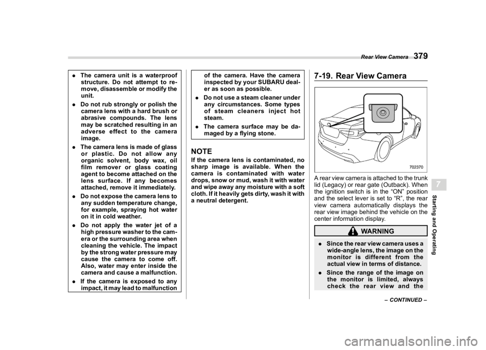 SUBARU OUTBACK 2021  Owners Manual �������
