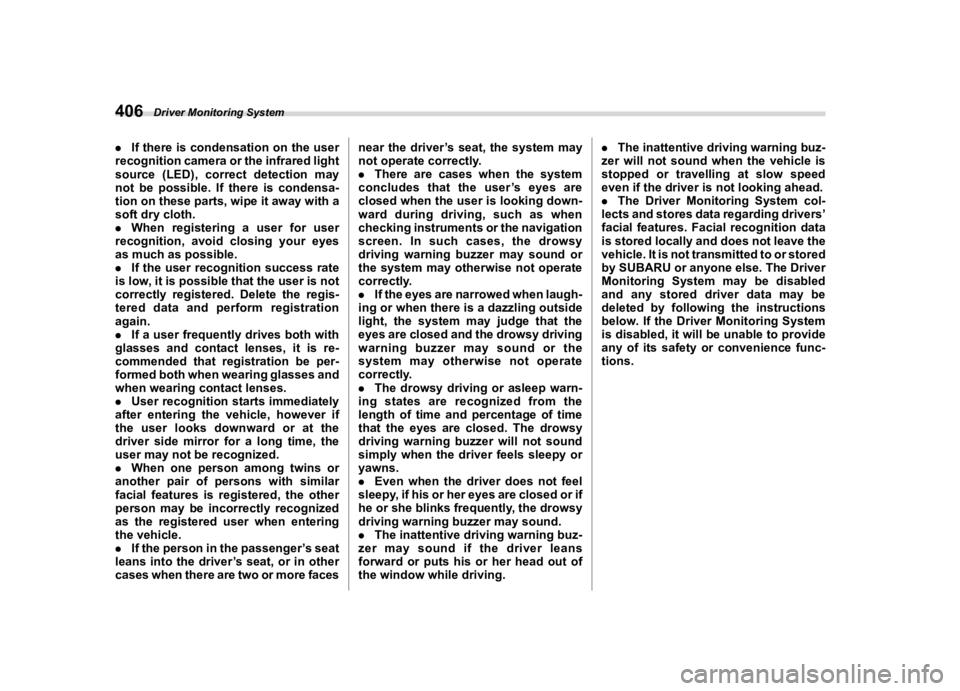SUBARU OUTBACK 2021  Owners Manual �������
