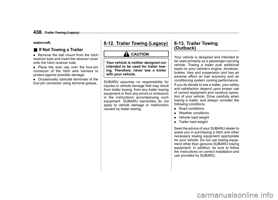 SUBARU OUTBACK 2021  Owners Manual �������
