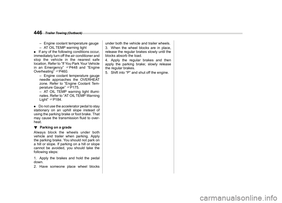 SUBARU OUTBACK 2021  Owners Manual �������
