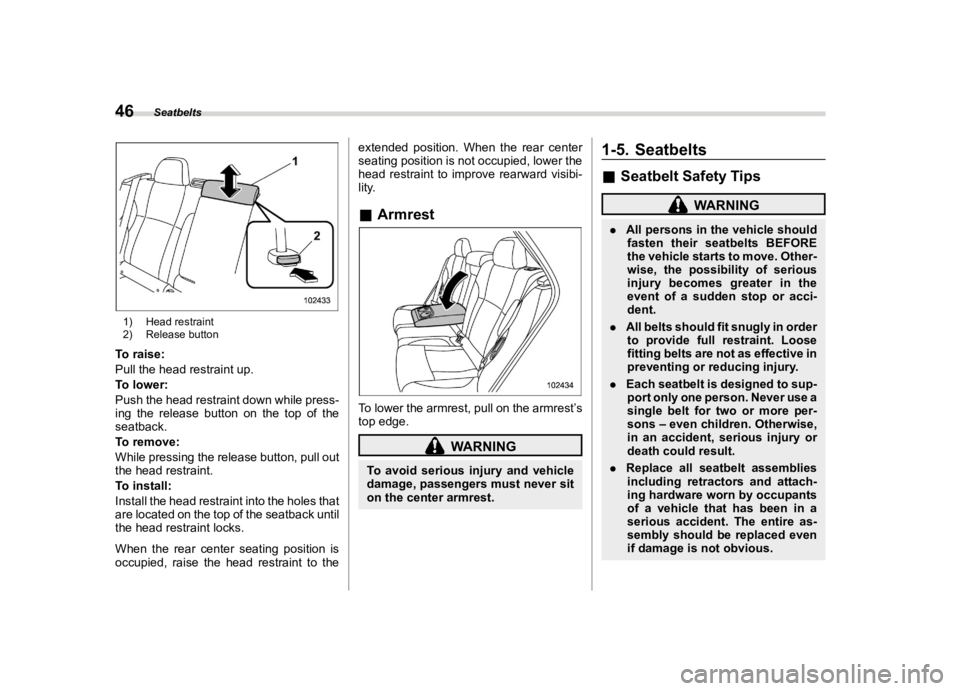 SUBARU OUTBACK 2021 Workshop Manual ������
