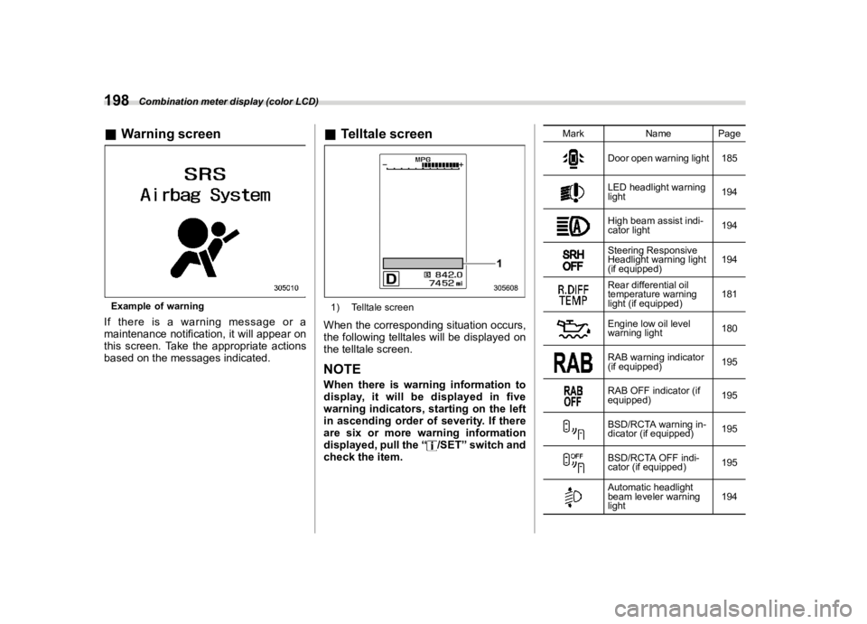 SUBARU ASCENT 2021  Owners Manual �������

