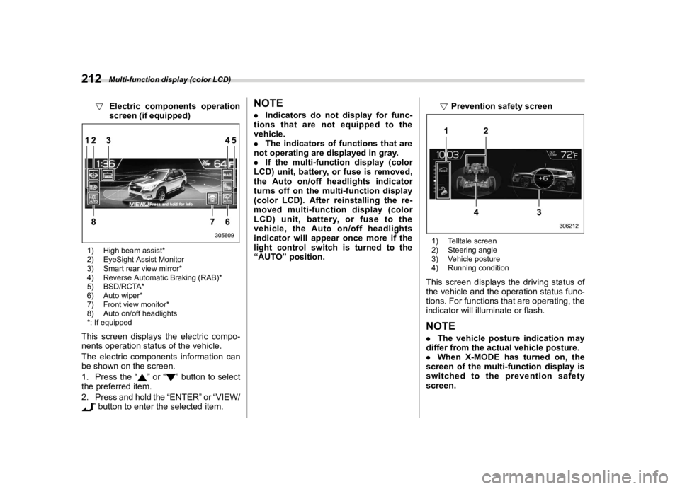 SUBARU ASCENT 2021  Owners Manual �������
