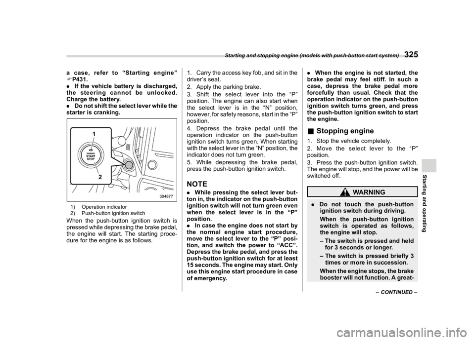SUBARU ASCENT 2021  Owners Manual �������
