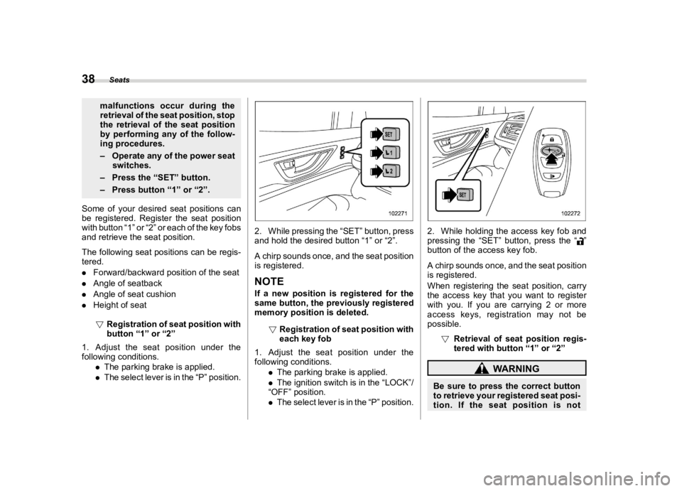 SUBARU ASCENT 2021 Service Manual ������
