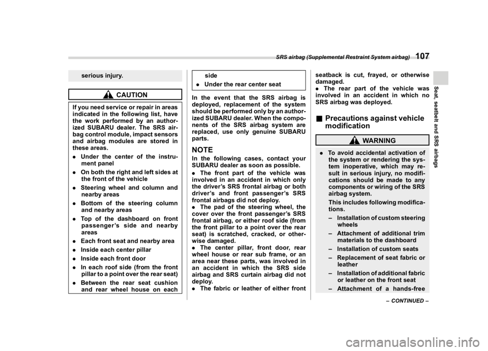 SUBARU FORESTER 2021  Owners Manual �������
