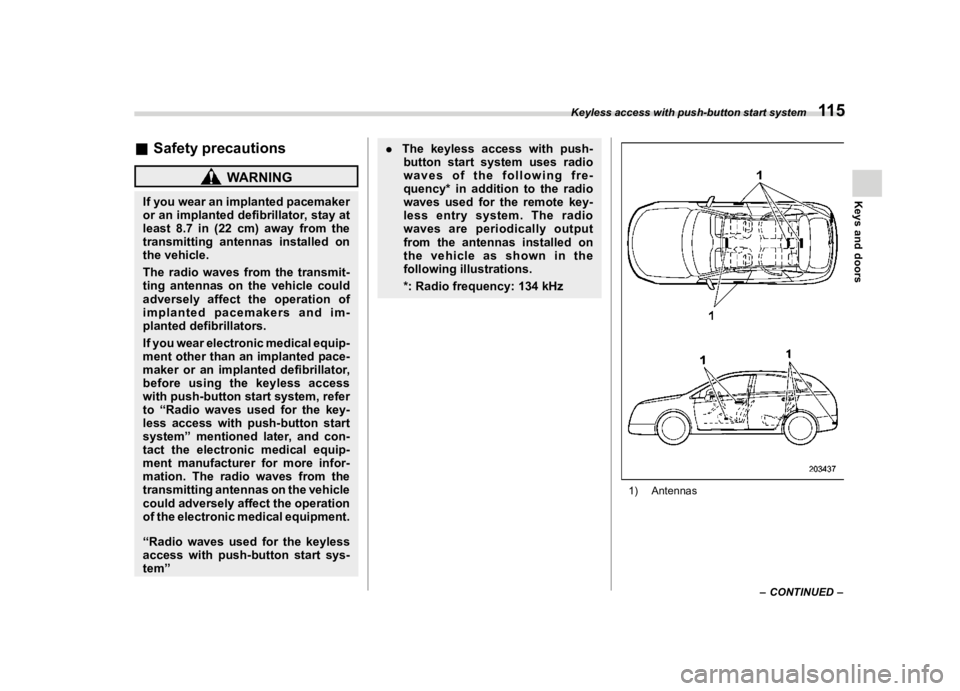 SUBARU FORESTER 2021  Owners Manual �������

