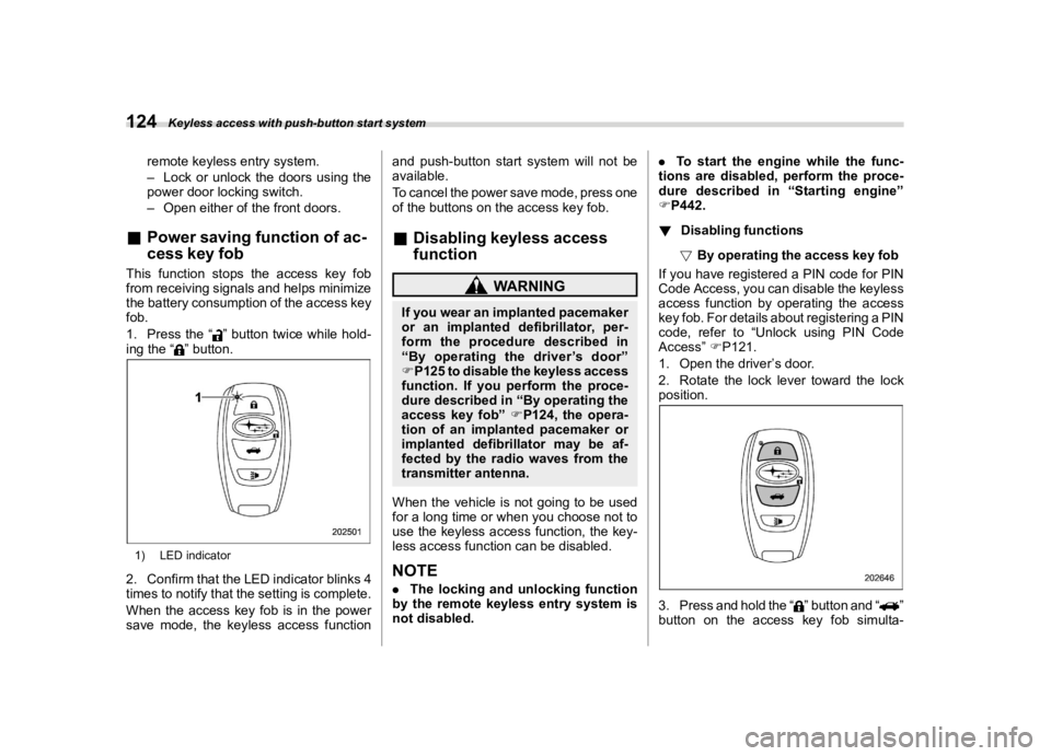 SUBARU FORESTER 2021  Owners Manual �������
