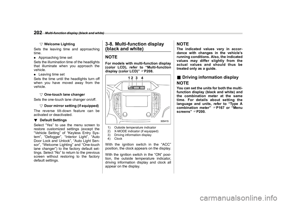 SUBARU FORESTER 2021  Owners Manual �������
