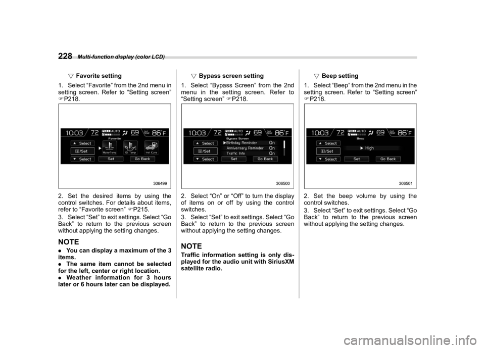 SUBARU FORESTER 2021  Owners Manual �������
