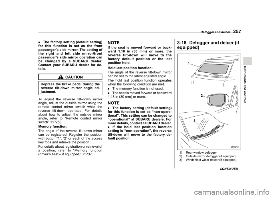 SUBARU FORESTER 2021  Owners Manual �������
