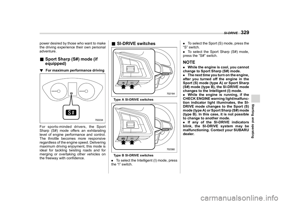SUBARU FORESTER 2021  Owners Manual �������
