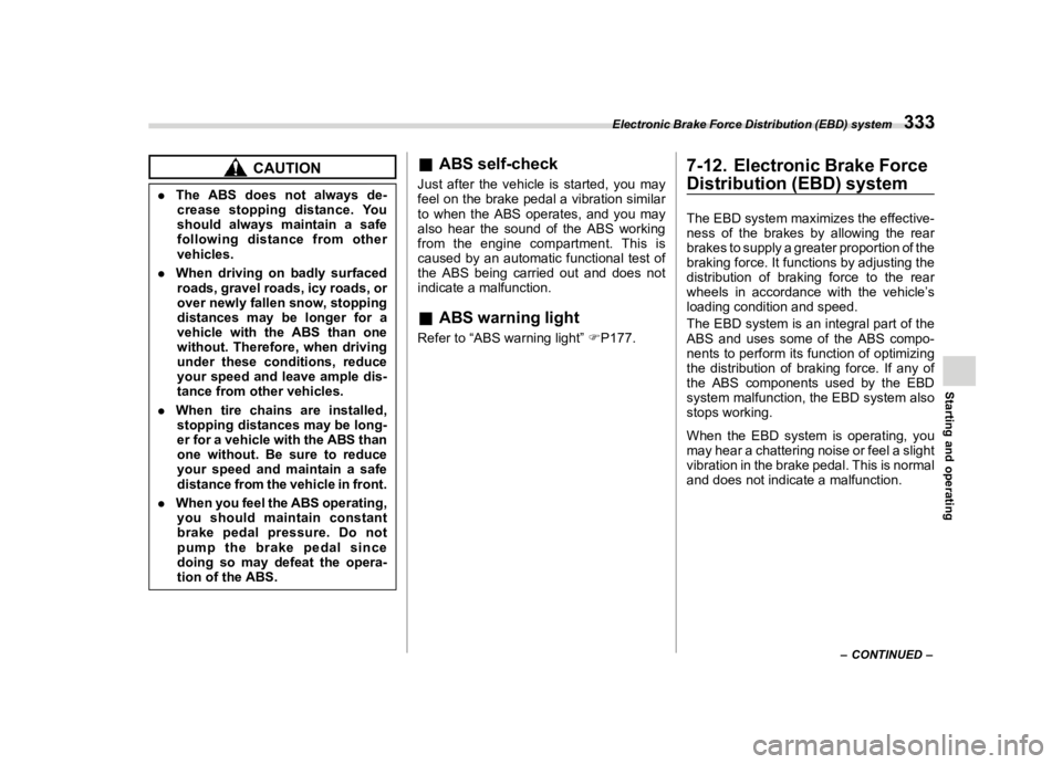 SUBARU FORESTER 2021  Owners Manual �������
