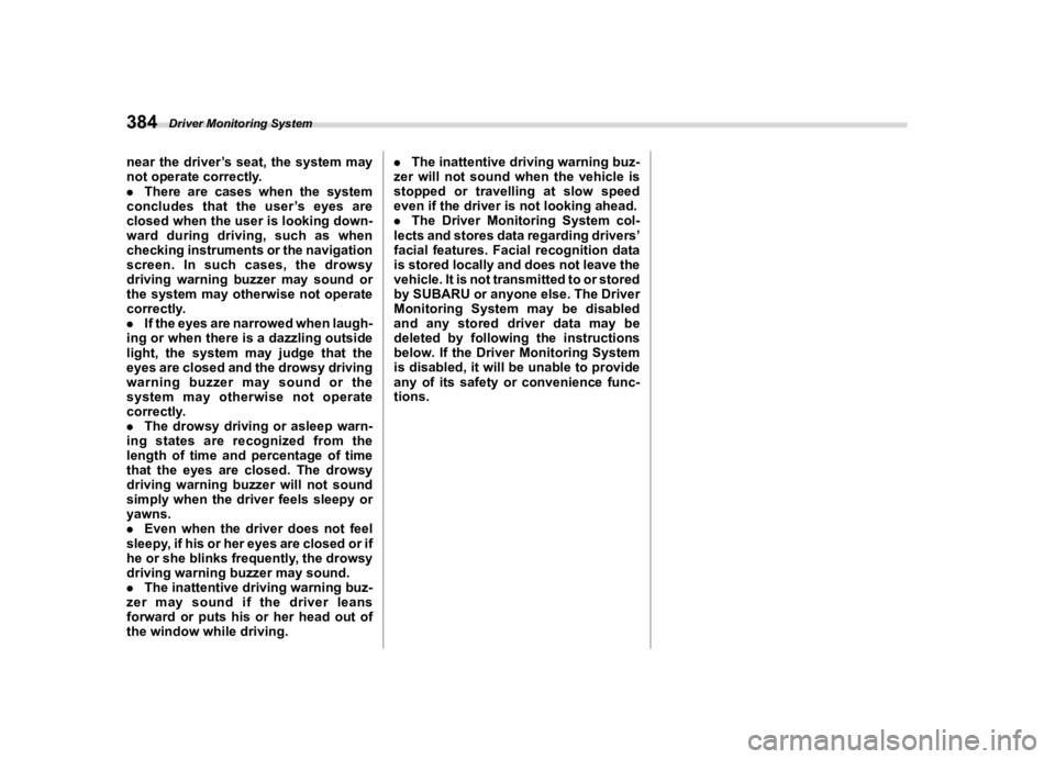 SUBARU FORESTER 2021  Owners Manual �������
