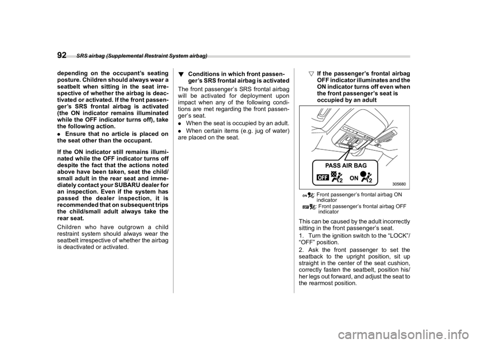 SUBARU FORESTER 2021  Owners Manual ������
