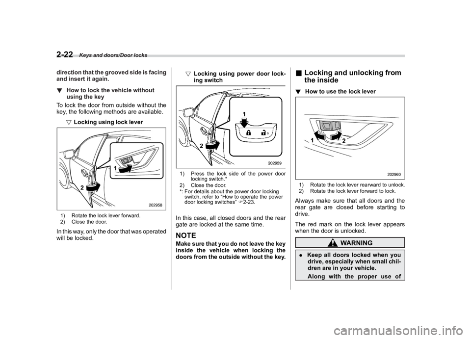SUBARU CROSSTREK 2021  Owners Manual �������

