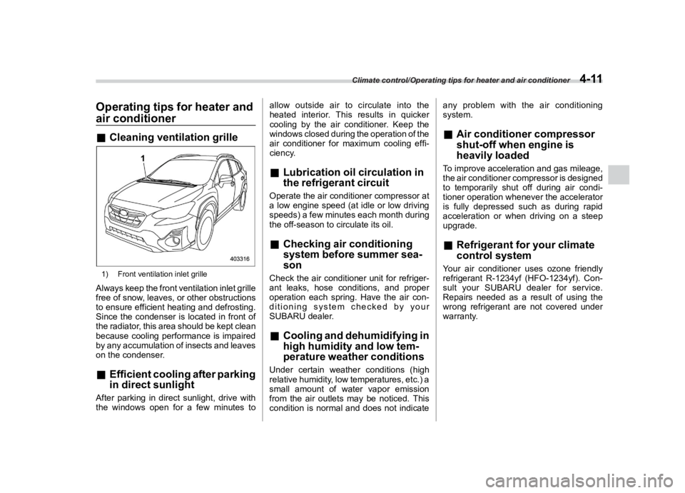 SUBARU CROSSTREK 2021  Owners Manual �������
