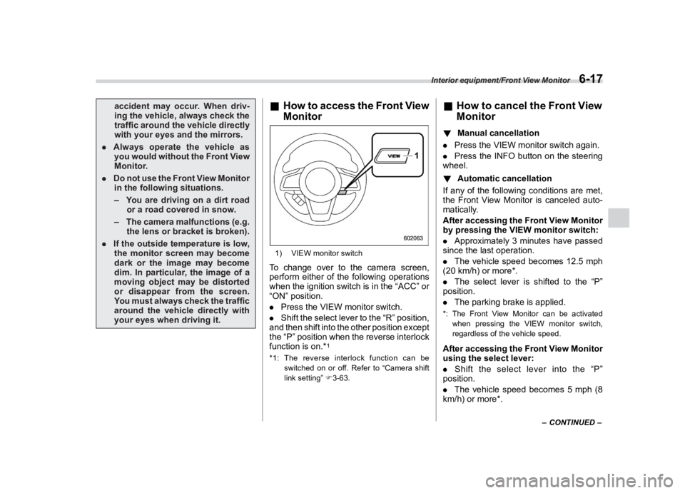 SUBARU CROSSTREK 2021  Owners Manual �������
