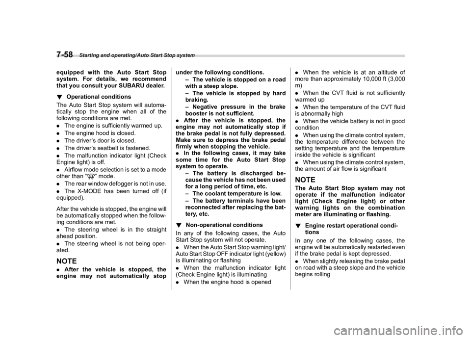 SUBARU CROSSTREK 2021  Owners Manual �������
