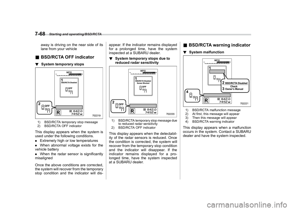SUBARU CROSSTREK 2021  Owners Manual �������
