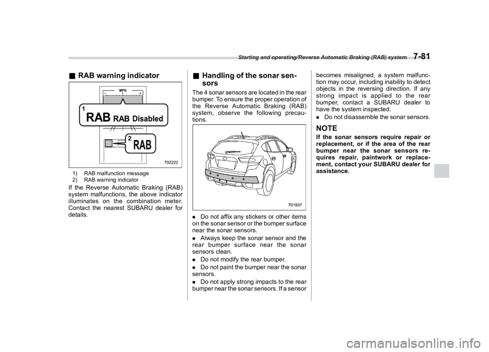 SUBARU CROSSTREK 2021  Owners Manual �������

